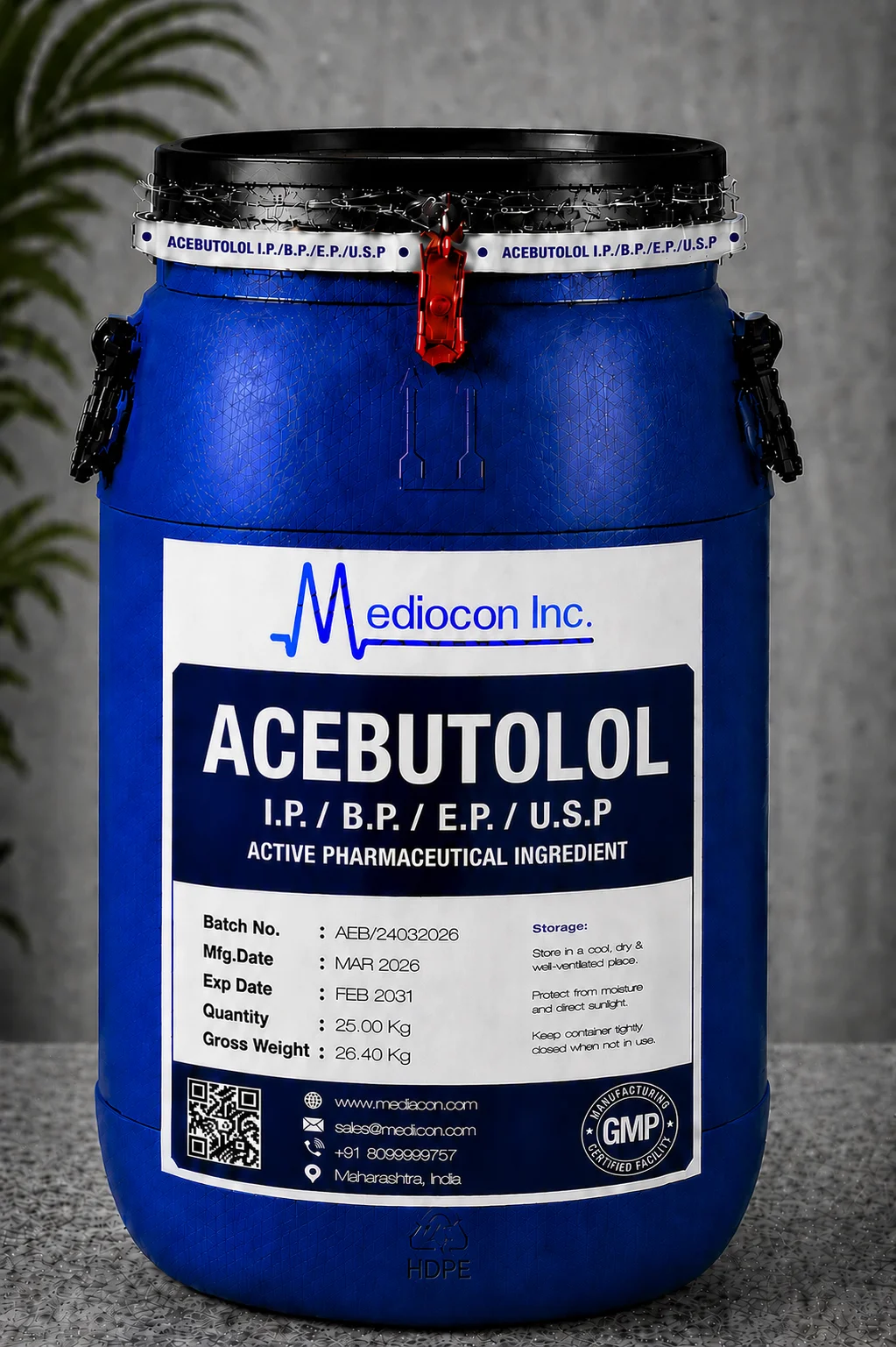 Acebutolol Api Manufacturer In India API — Mediocon Inc