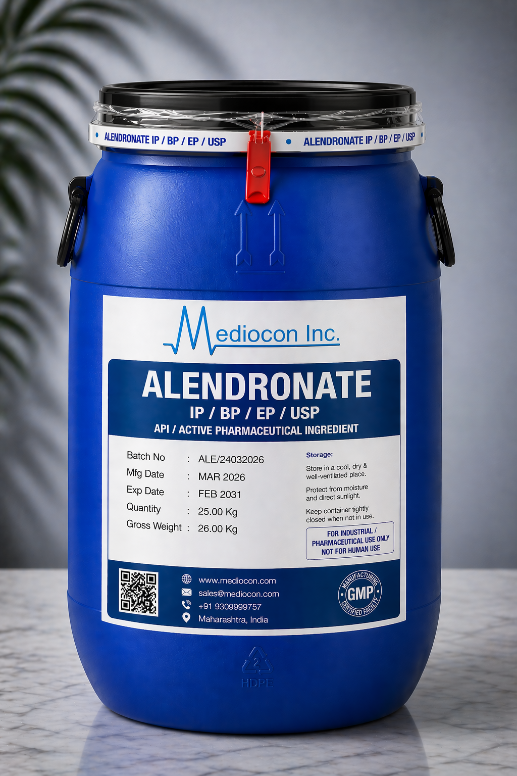 Alendronate API Manufacturer India | Mediocon Inc