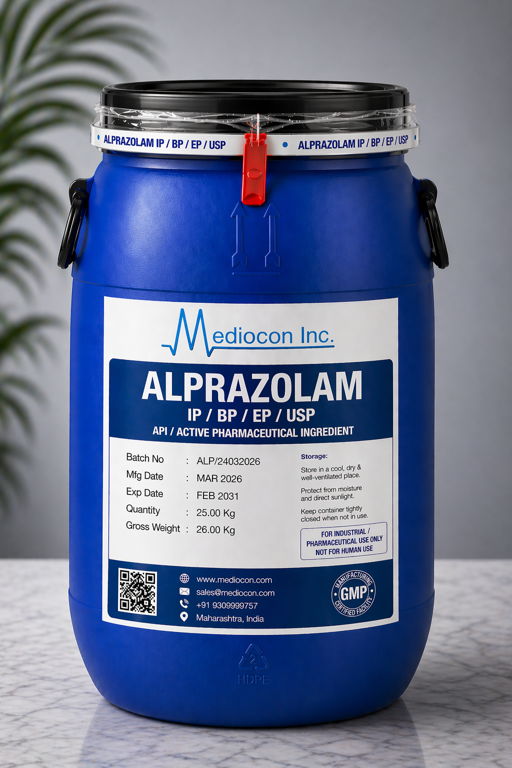 Alprazolam API Manufacturer India | Mediocon Inc