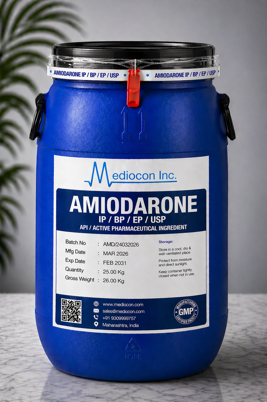Amiodarone API Manufacturer India | Mediocon Inc