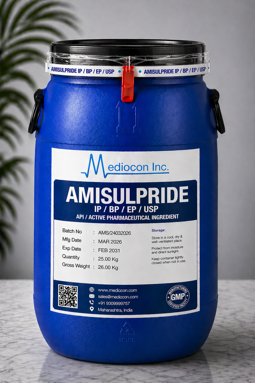 Amisulpride API Manufacturer India | Mediocon Inc