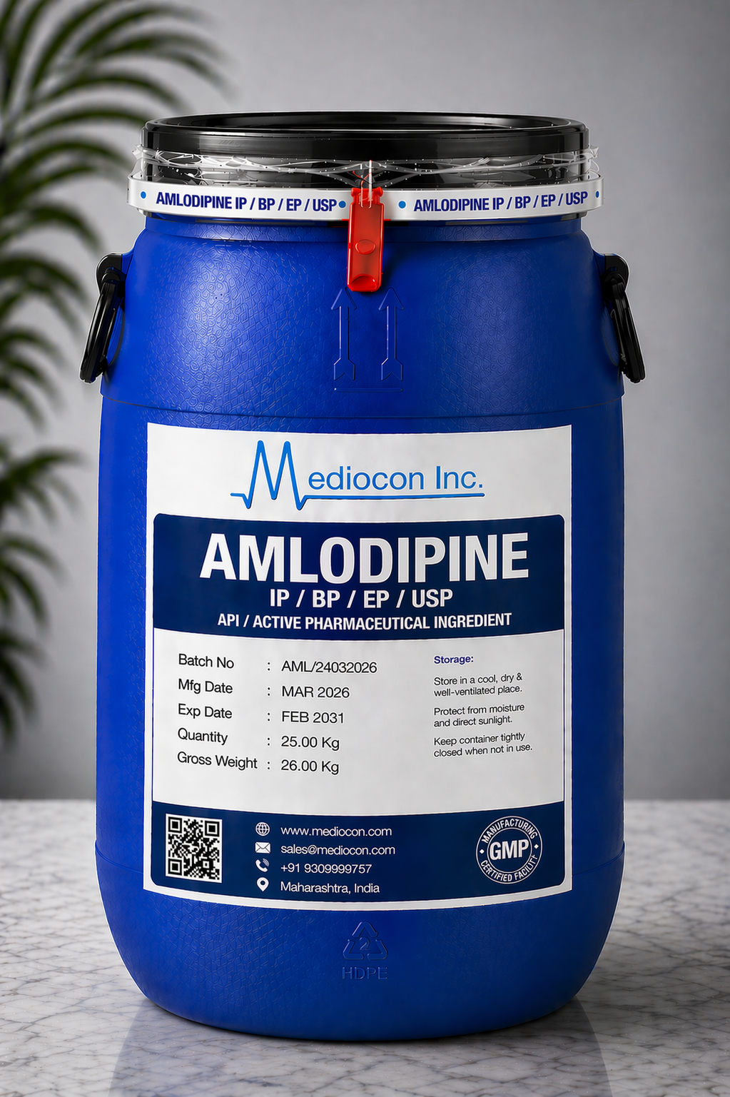 Amlodipine API Manufacturer India | Mediocon Inc