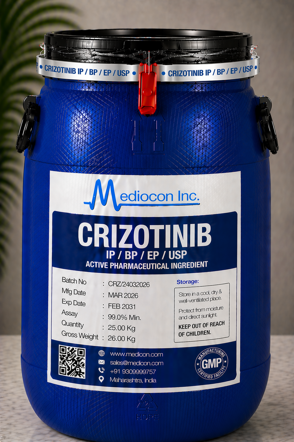 Crizotinib API Manufacturer India | Mediocon Inc