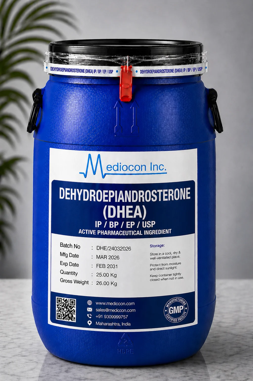Dehydroepiandrosterone (DHEA) API — Mediocon Inc