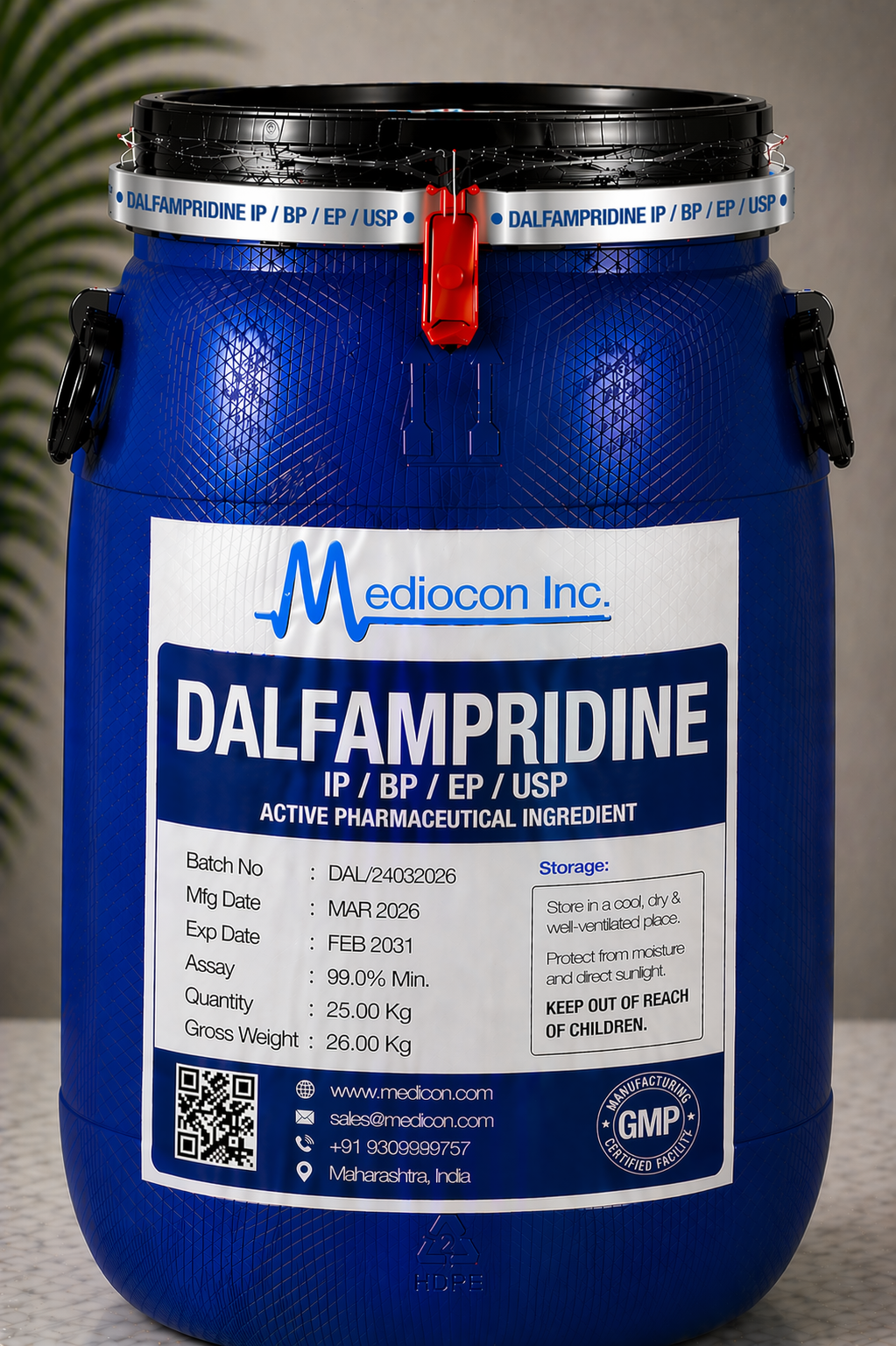 Dalfampridine API Manufacturer India | Mediocon Inc