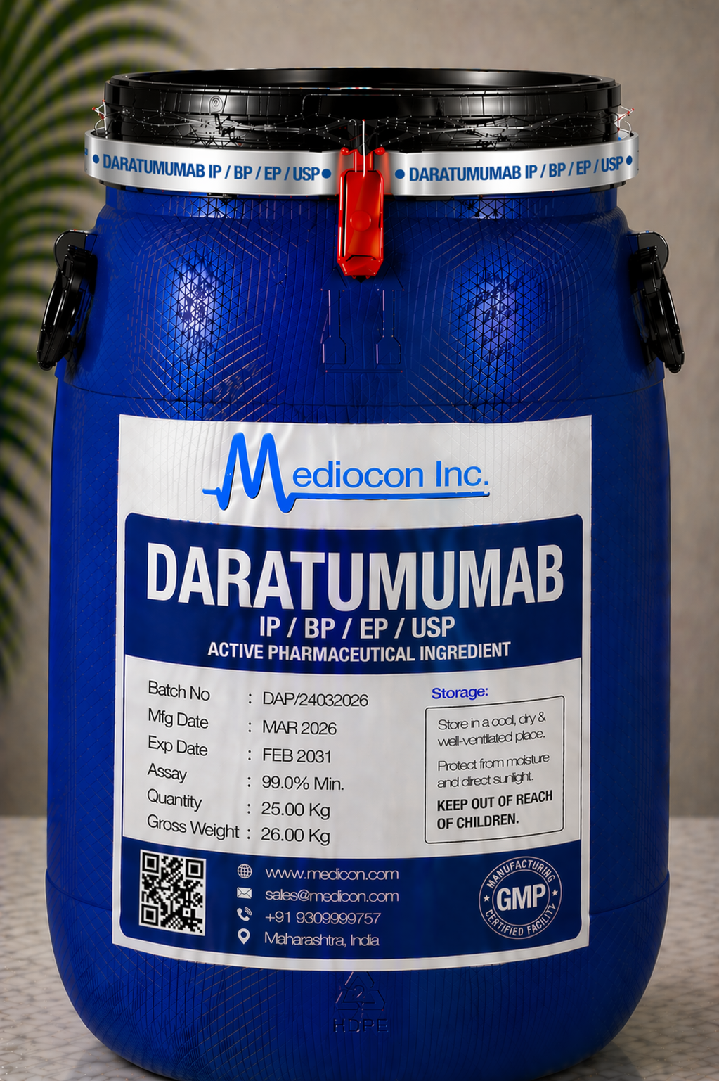 Daratumumab API Manufacturer India | Mediocon Inc