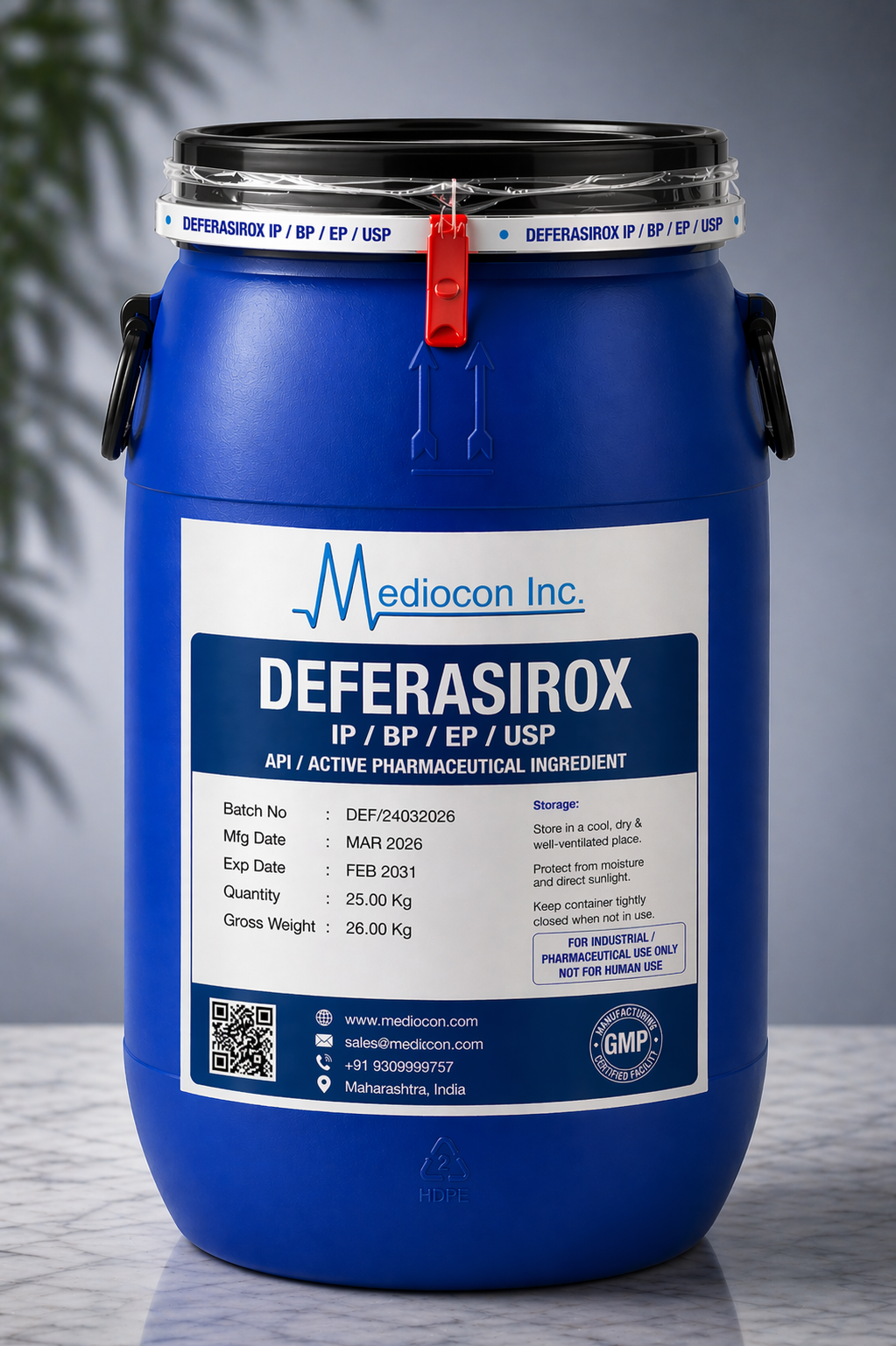 Deferasirox API Manufacturer India | Mediocon Inc