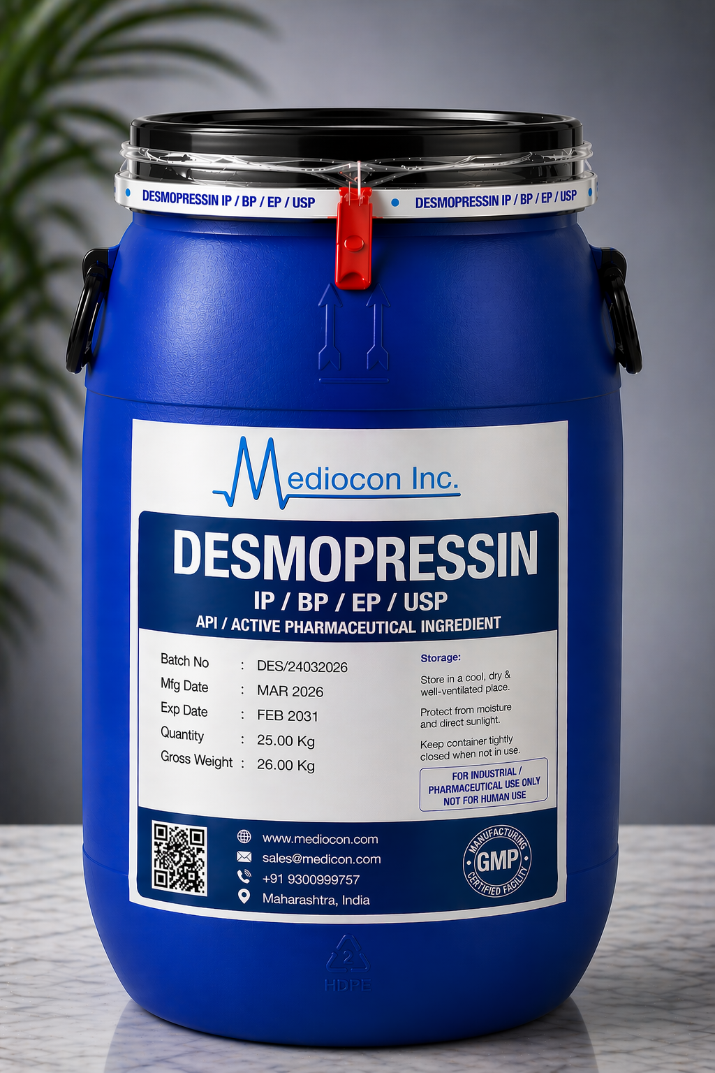Desmopressin API Manufacturer India | Mediocon Inc