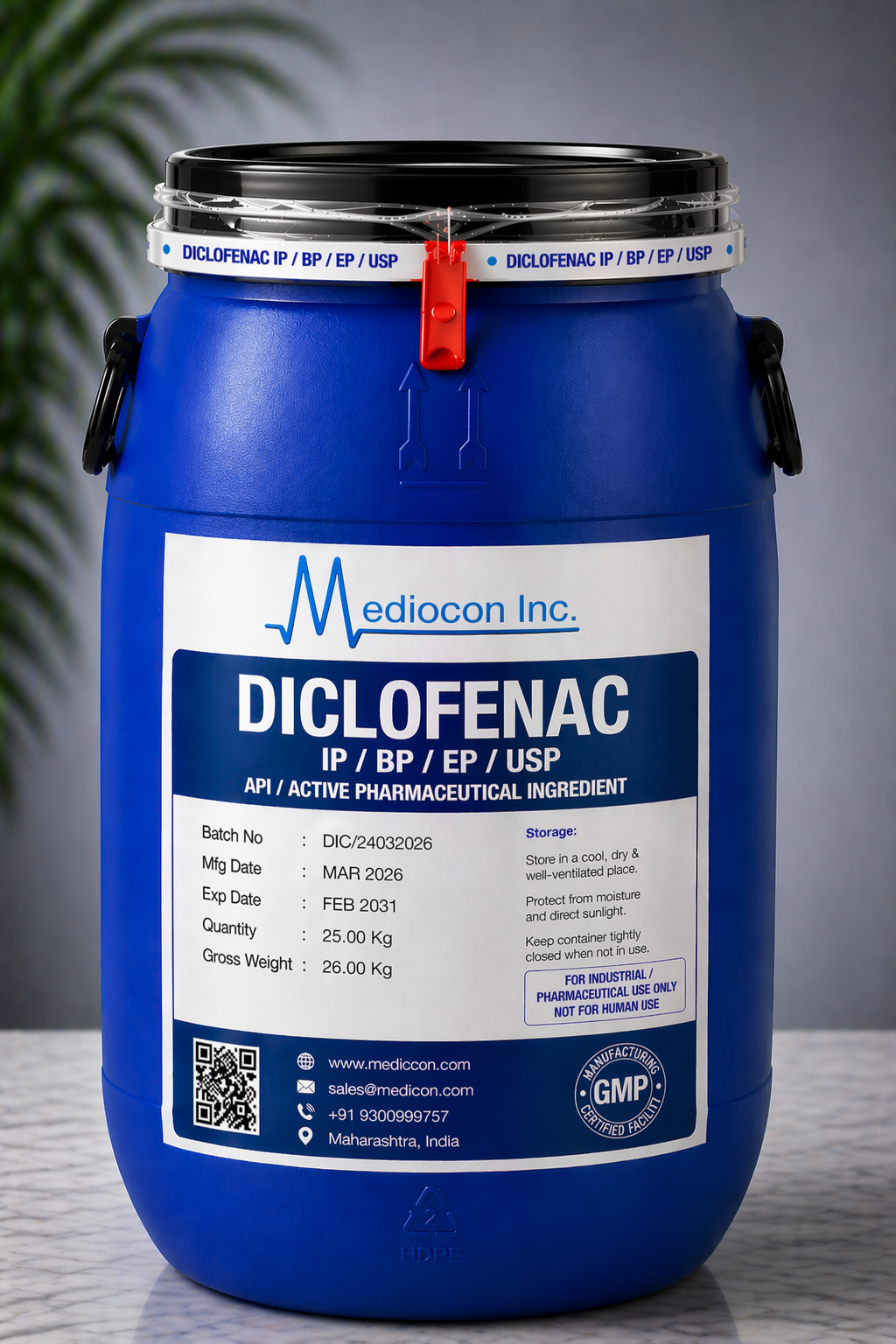 Diclofenac API Manufacturer India | Mediocon Inc