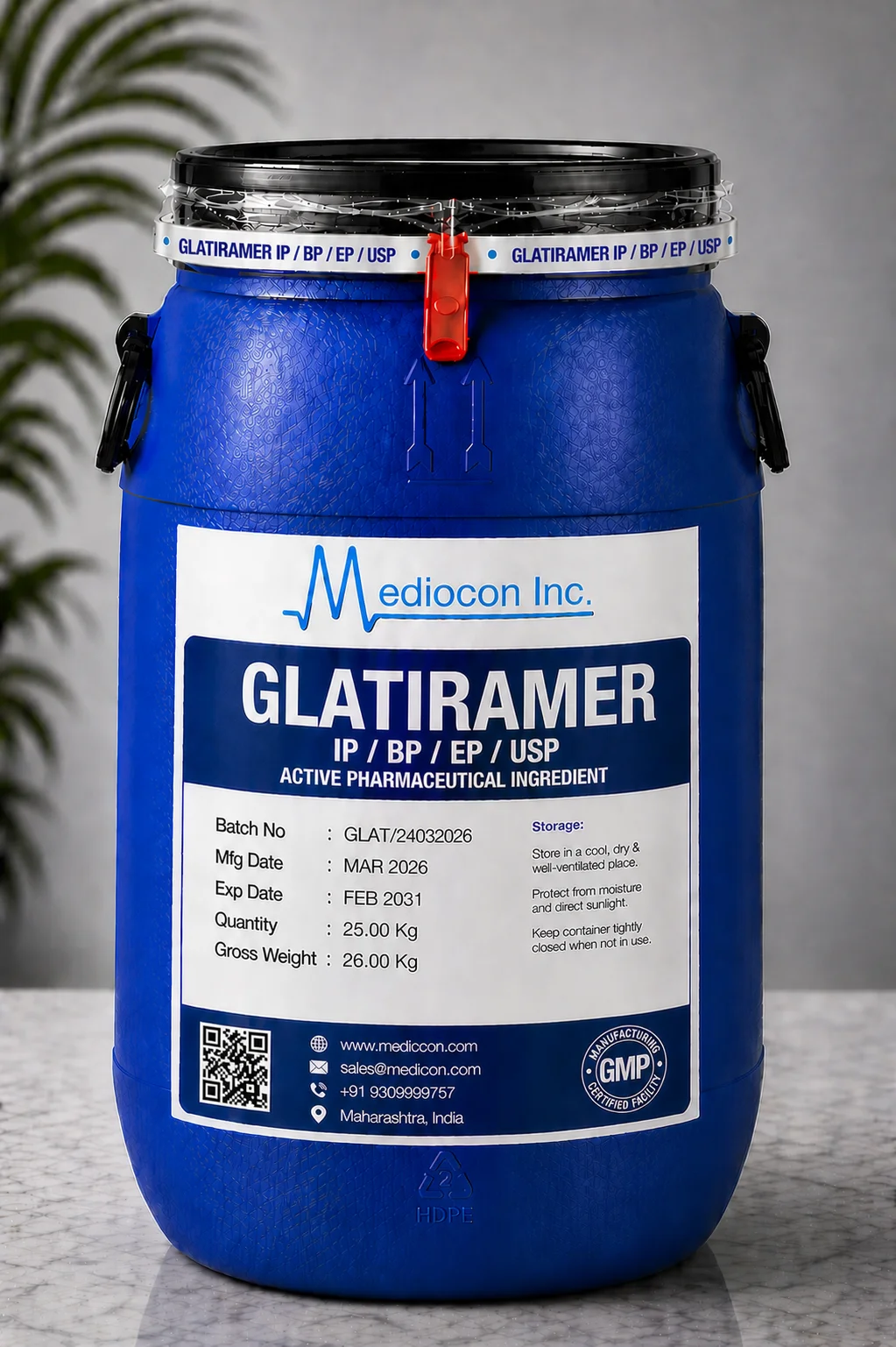 Glatiramer Acetate API — Mediocon Inc