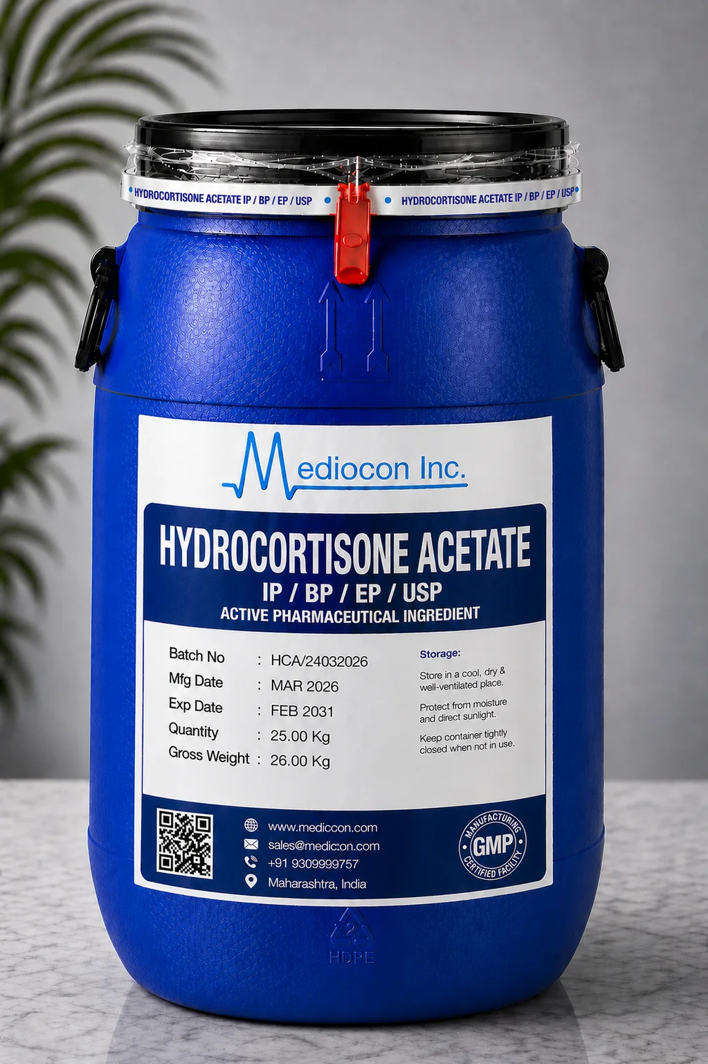 Hydrocortisone Acetate API — Mediocon Inc