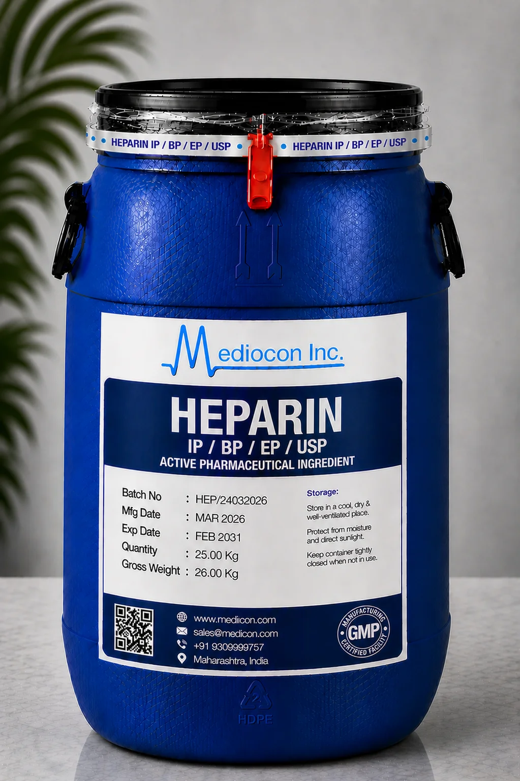 Heparin API — Mediocon Inc