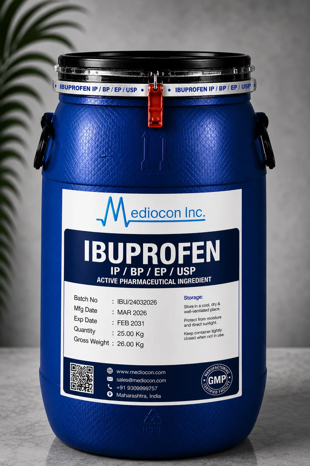 Ibuprofen API — Mediocon Inc
