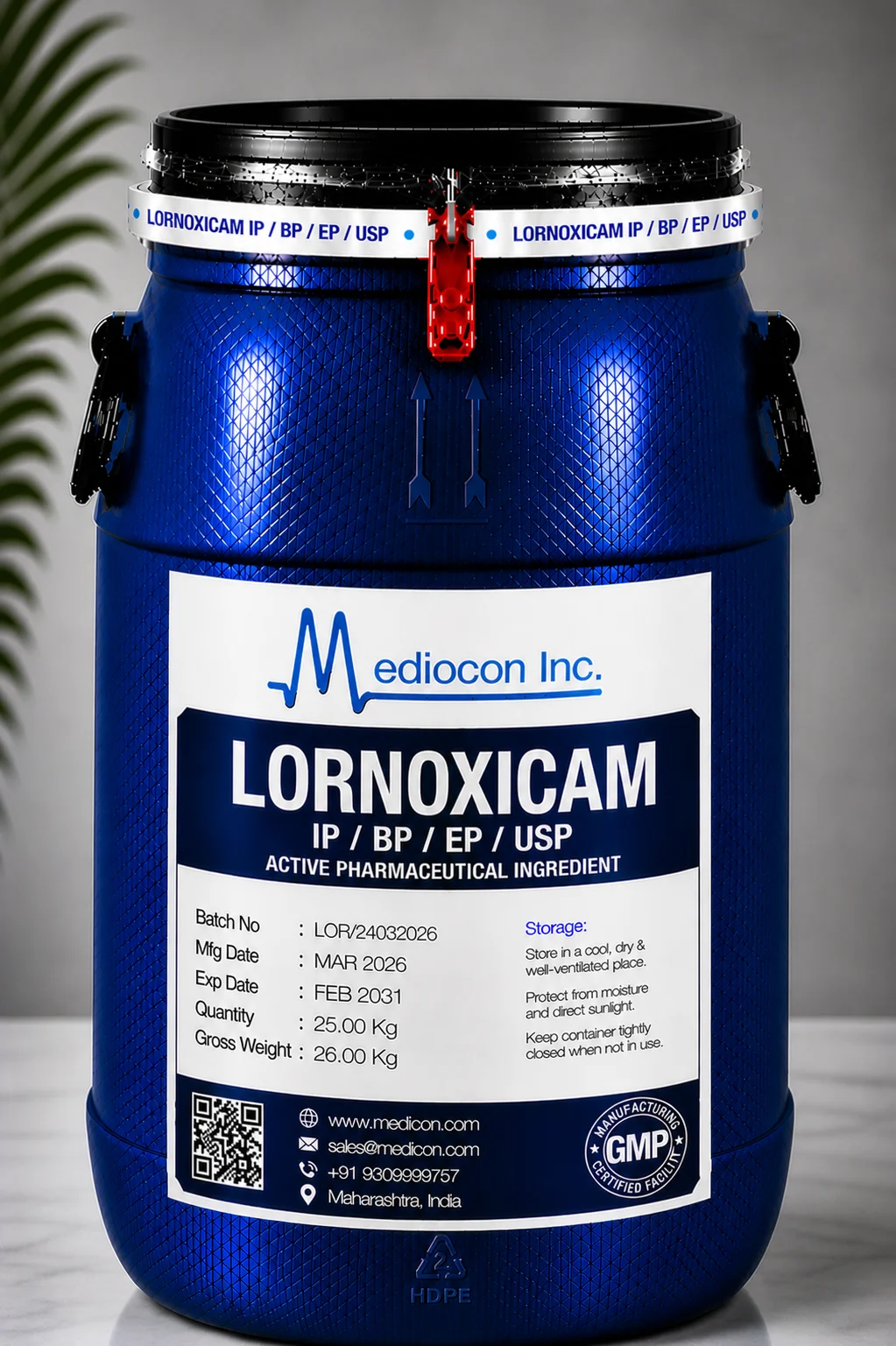 Lornoxicam API — Mediocon Inc