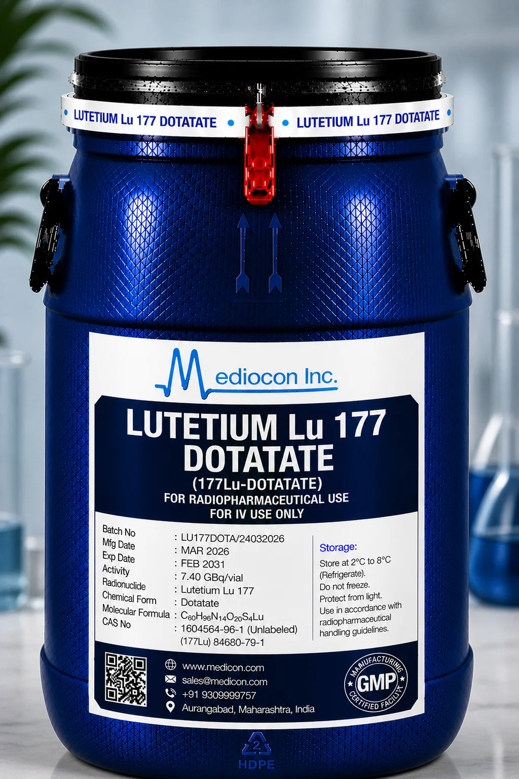 Lutetium Lu 177 Dotatate API — Mediocon Inc