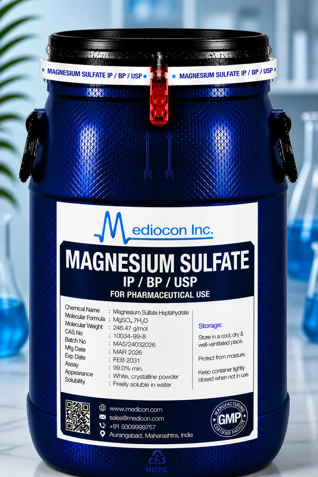Magnesium Sulfate API — Mediocon Inc