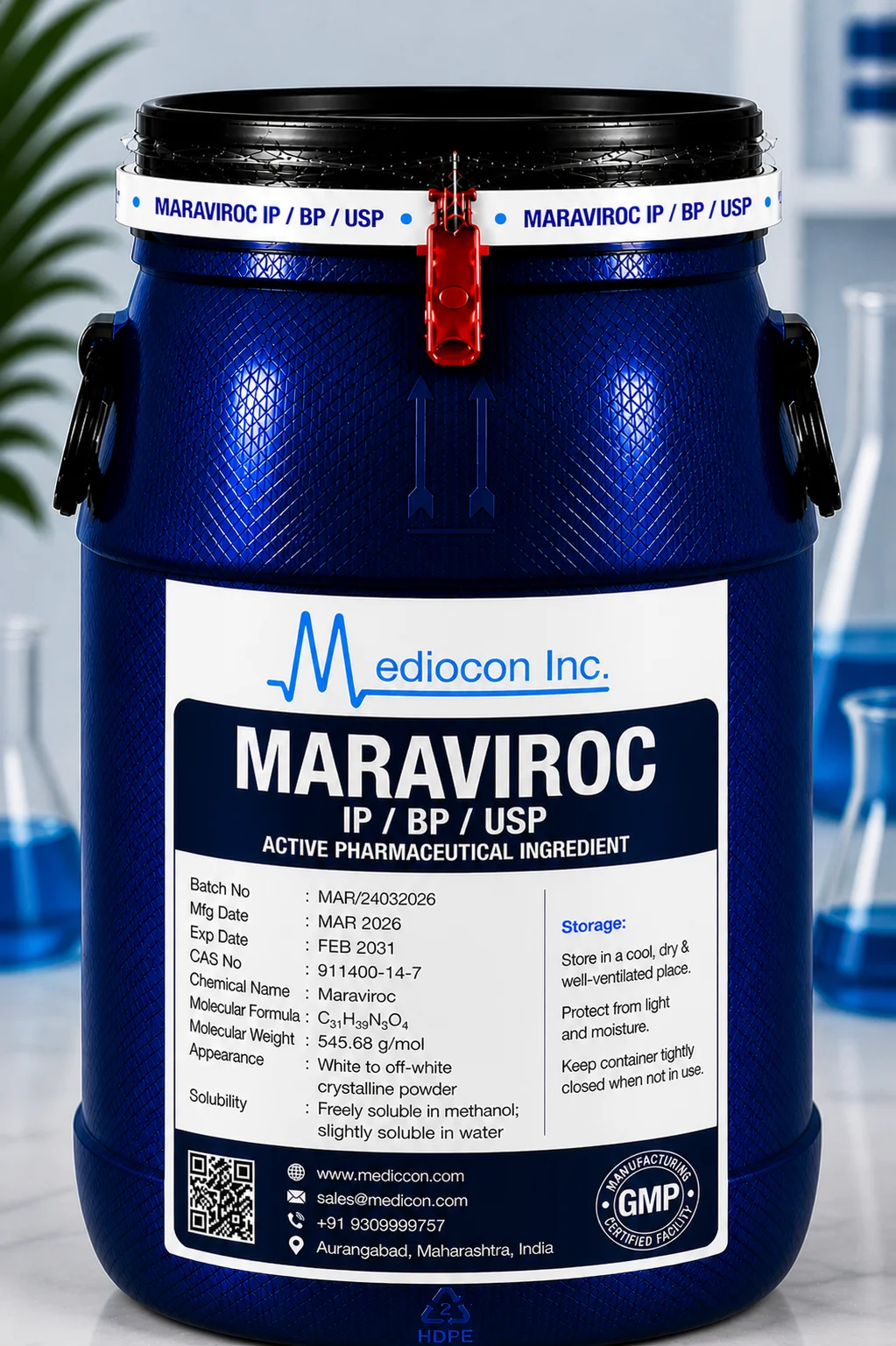 Maraviroc API — Mediocon Inc