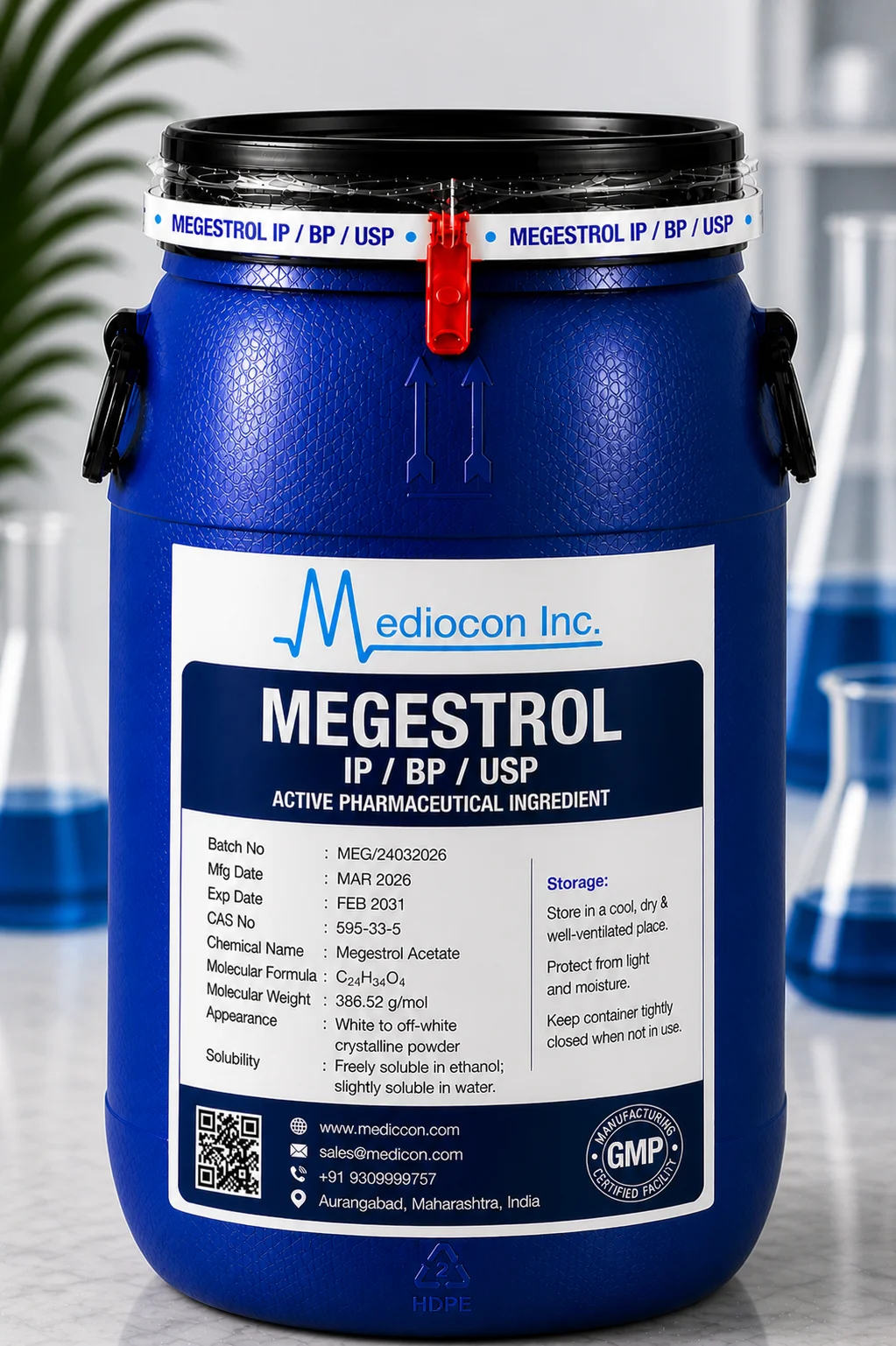 Megestrol Acetate API — Mediocon Inc