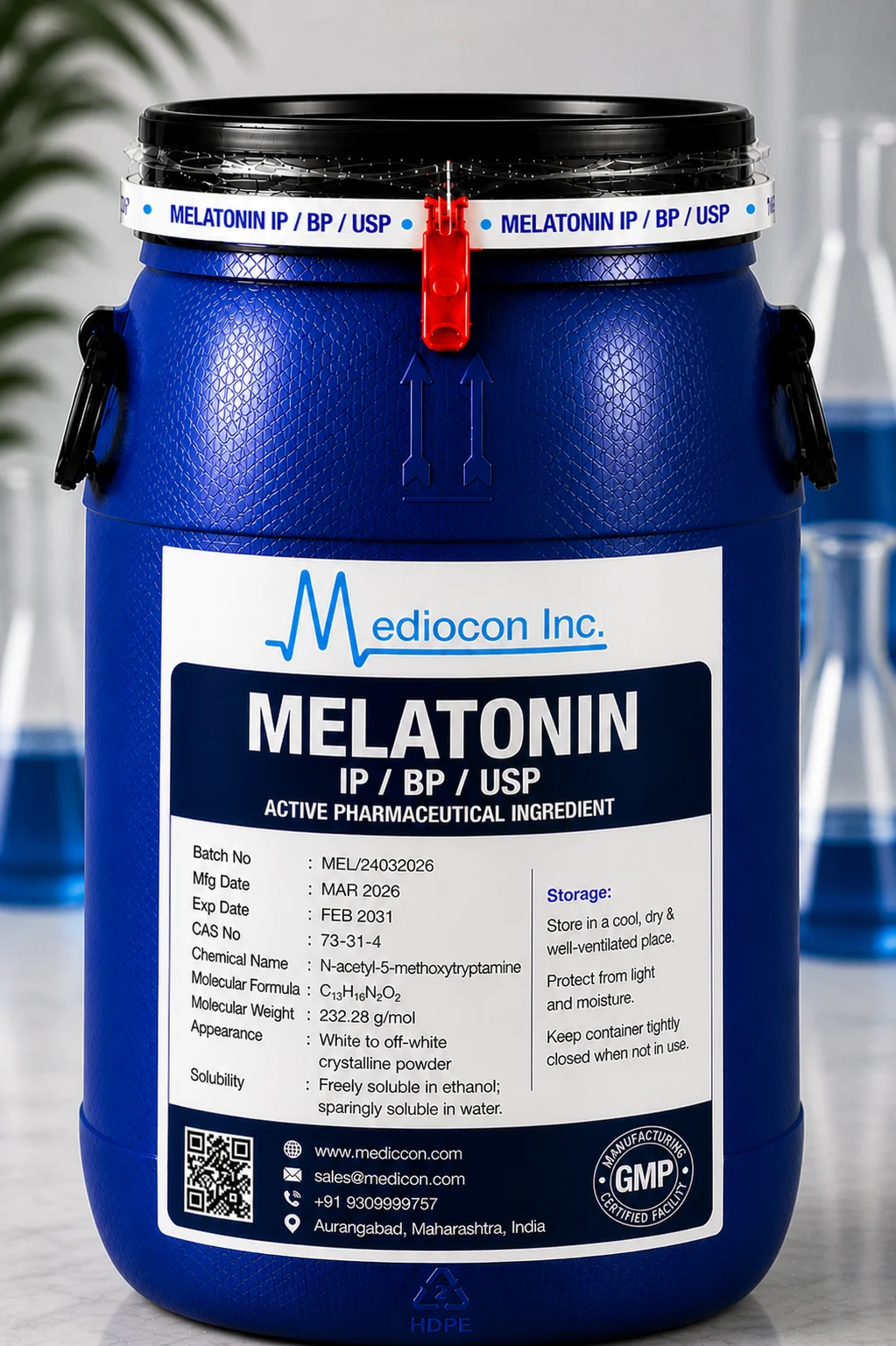 Melatonin API — Mediocon Inc