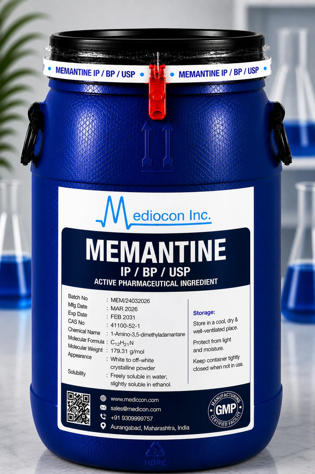 Memantine API — Mediocon Inc