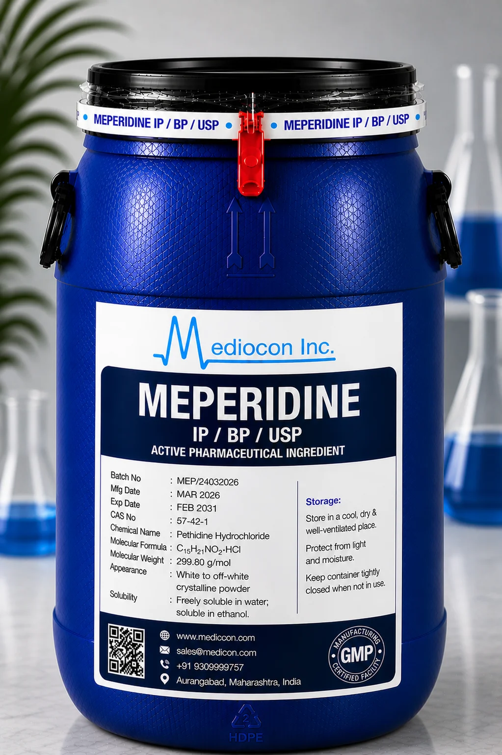 Meperidine API — Mediocon Inc