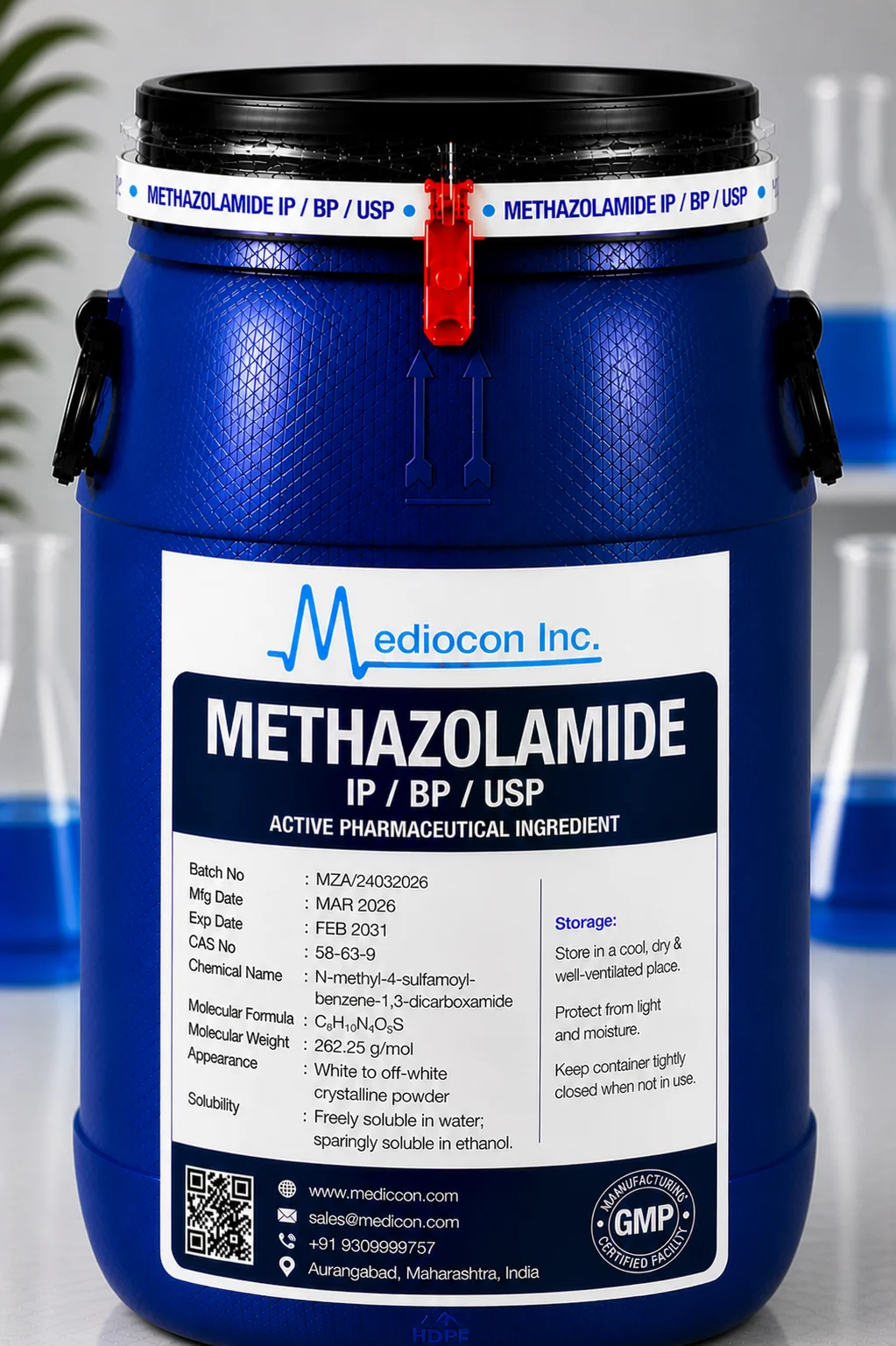 Methazolamide API — Mediocon Inc