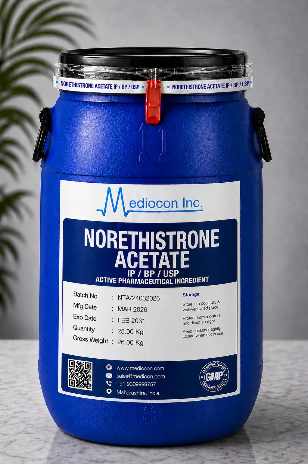 Norethistrone Acetate API — Mediocon Inc