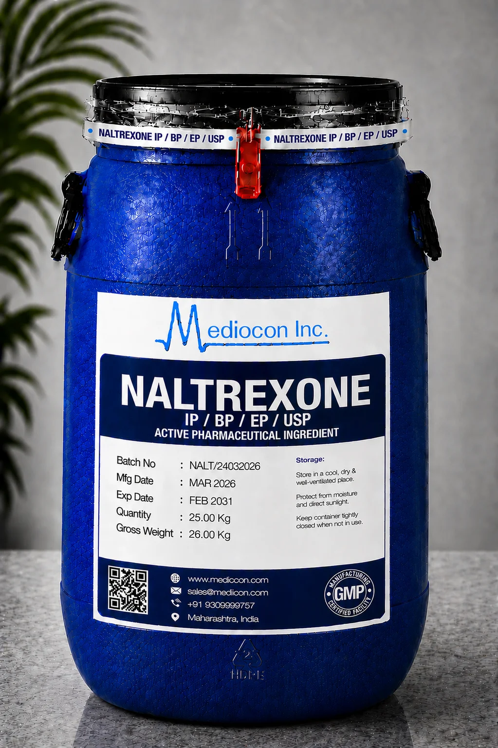 Naltrexone API — Mediocon Inc