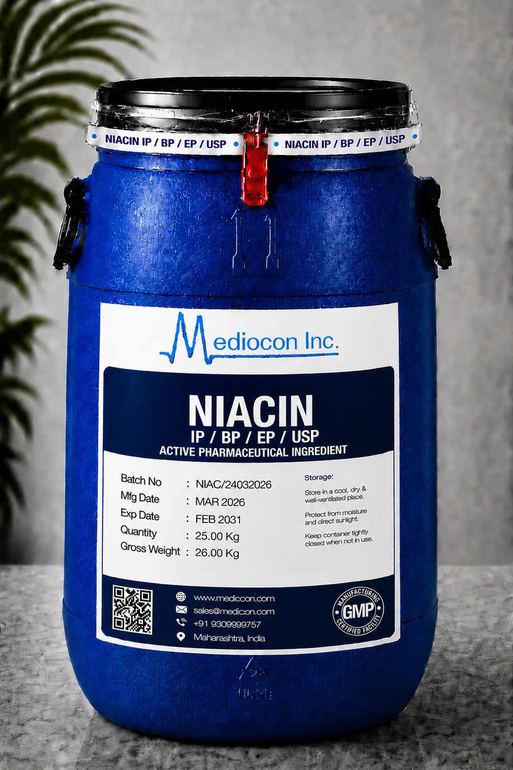 Niacin API — Mediocon Inc