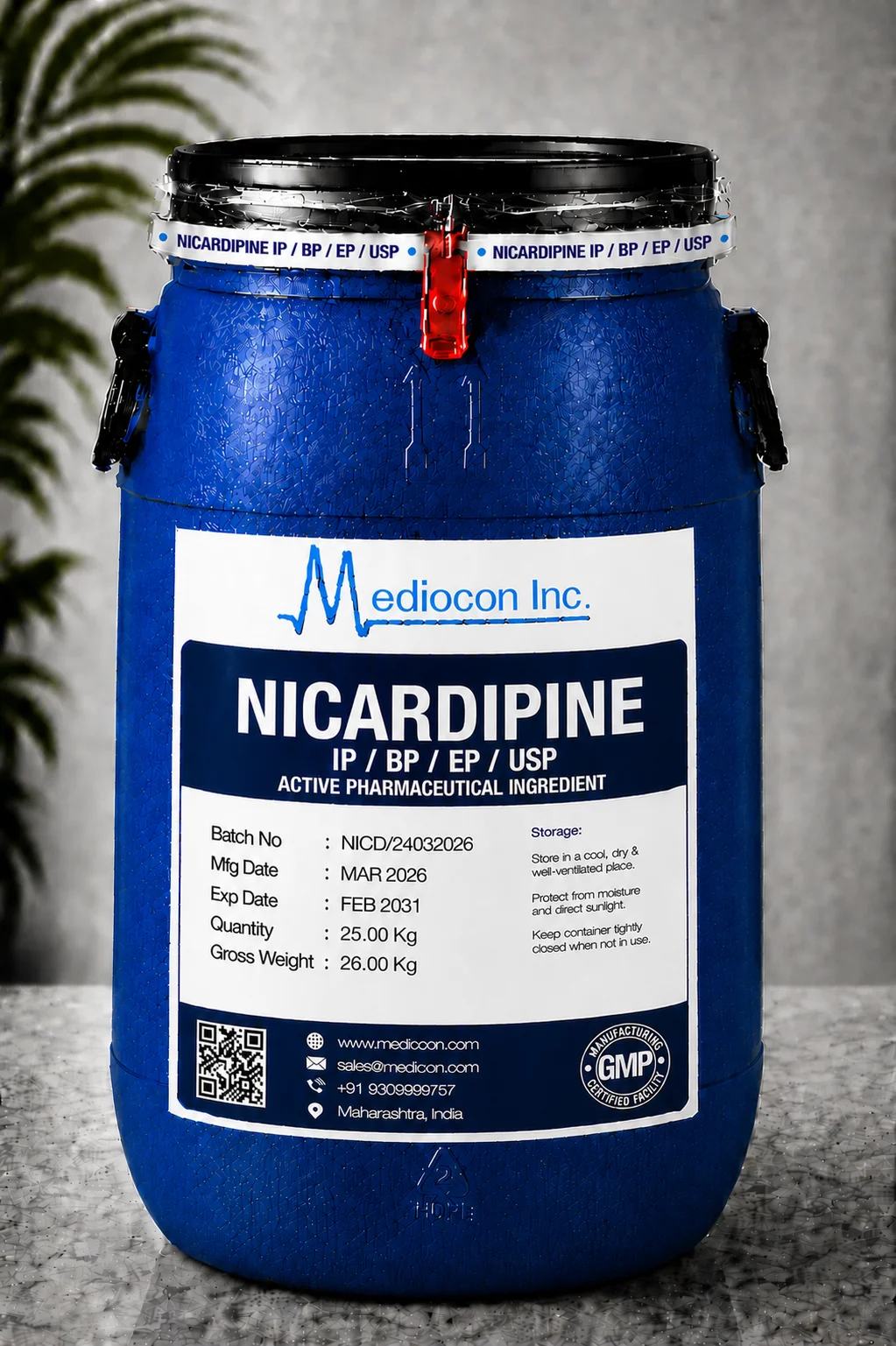 Nicardipine API — Mediocon Inc