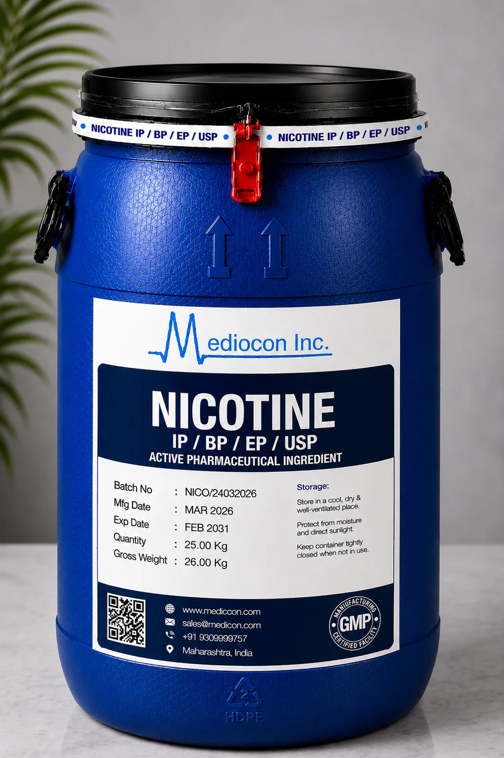 Nicotine API — Mediocon Inc