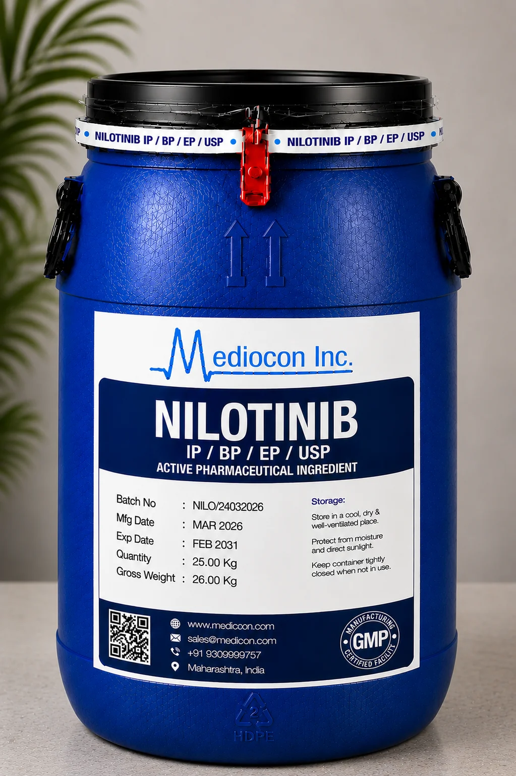Nilotinib API — Mediocon Inc