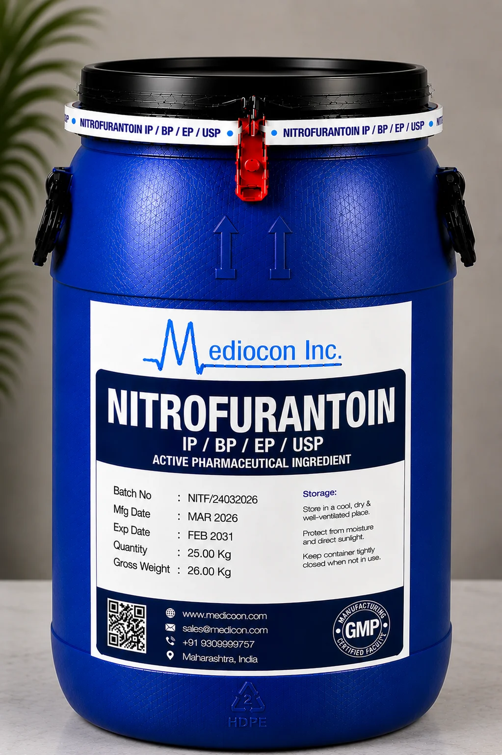 Nitrofurantoin API — Mediocon Inc
