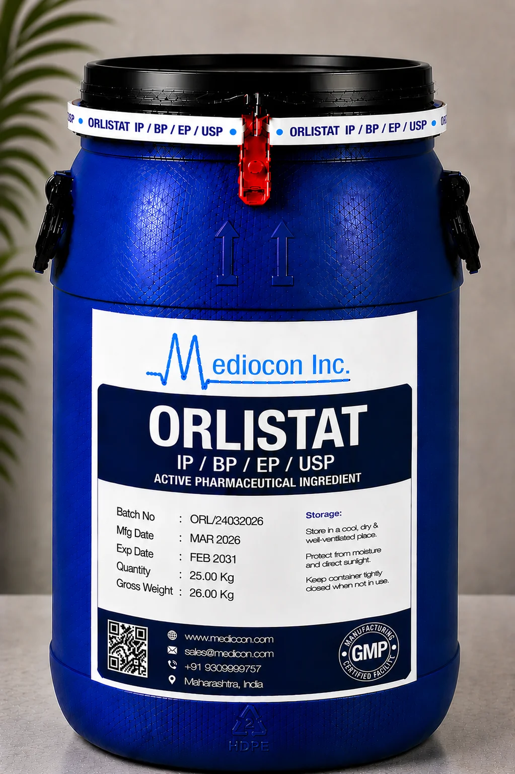 Orlistat API — Mediocon Inc