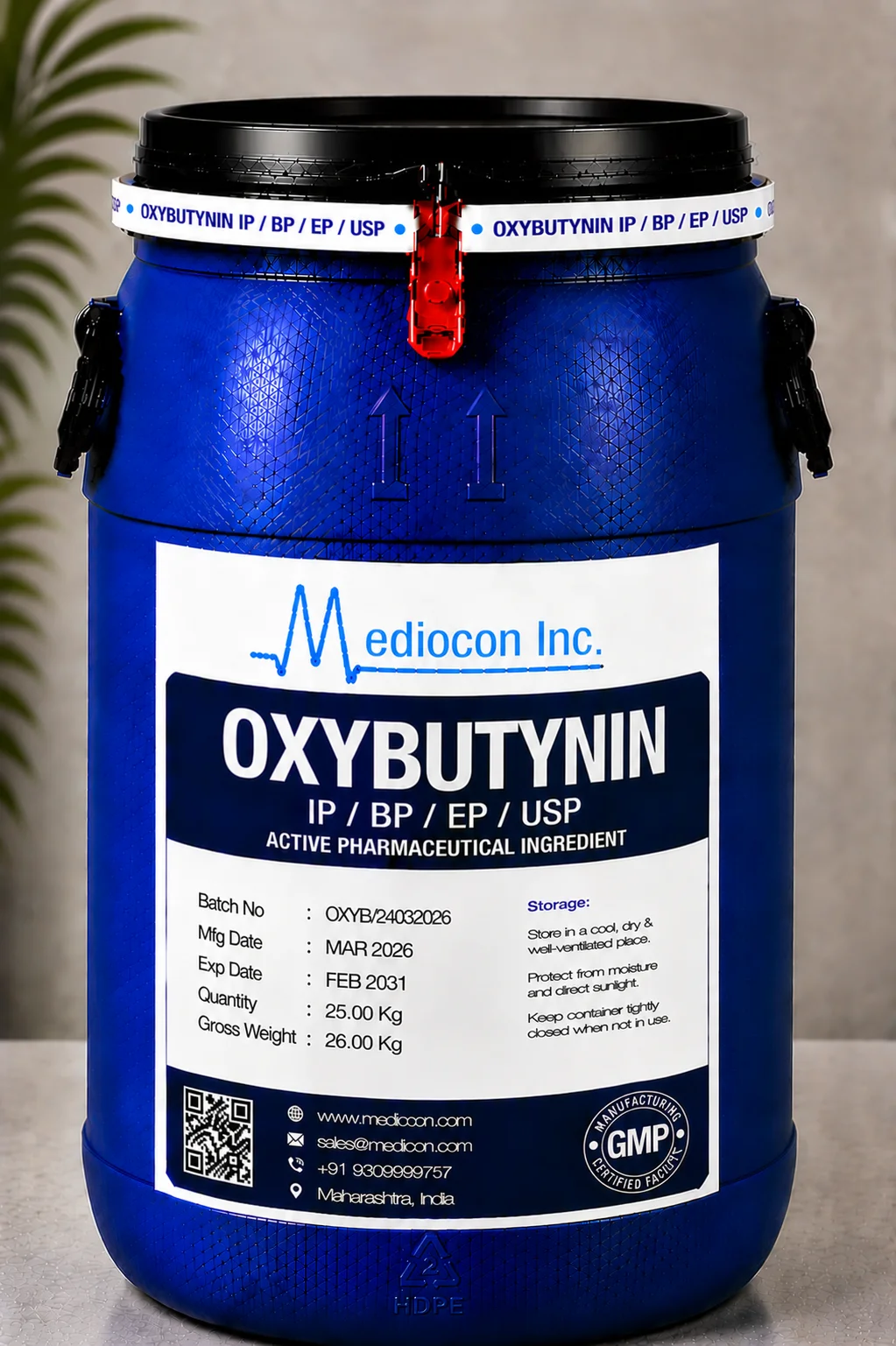 Oxybutynin API — Mediocon Inc