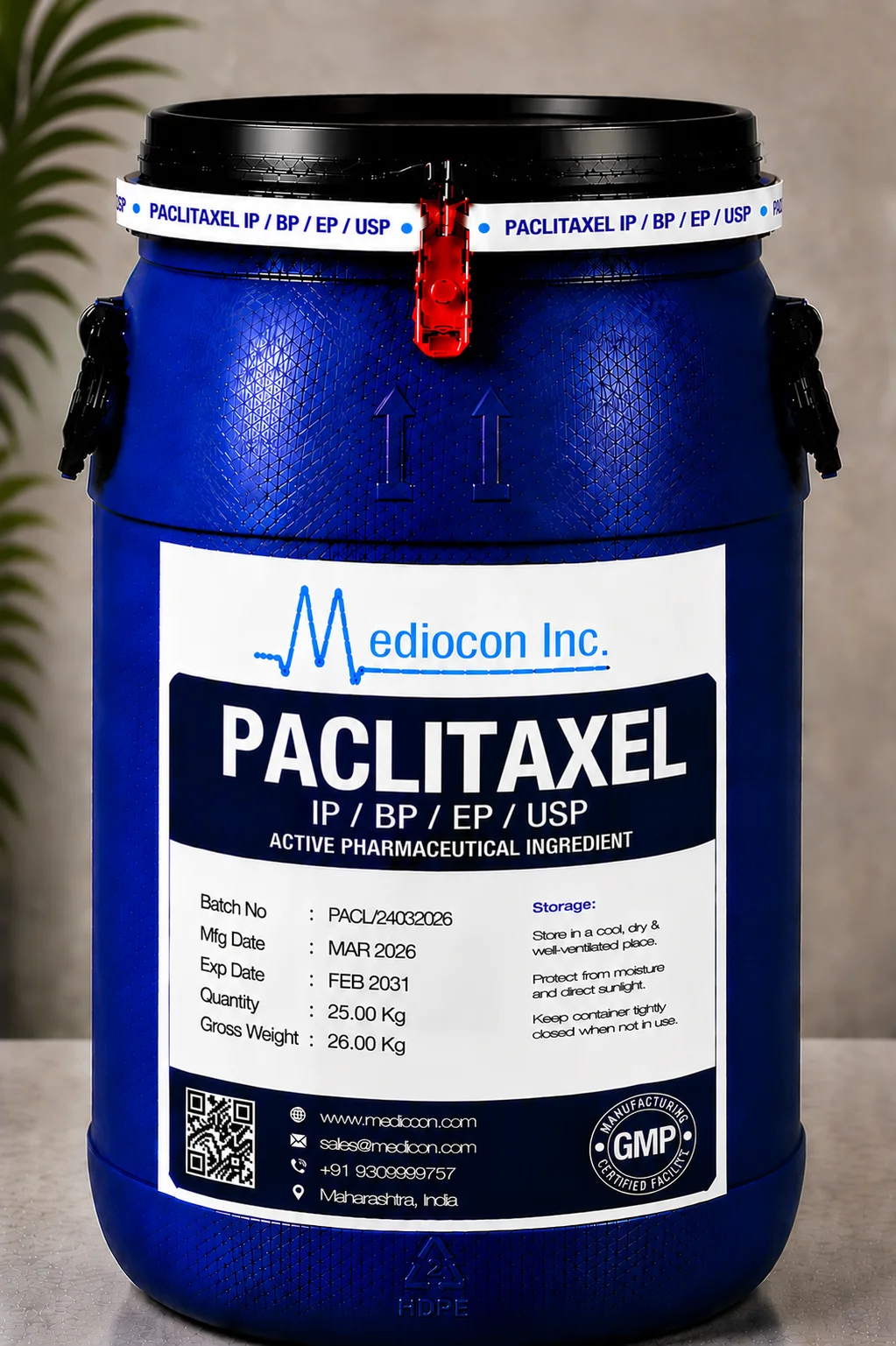 Paclitaxel API — Mediocon Inc