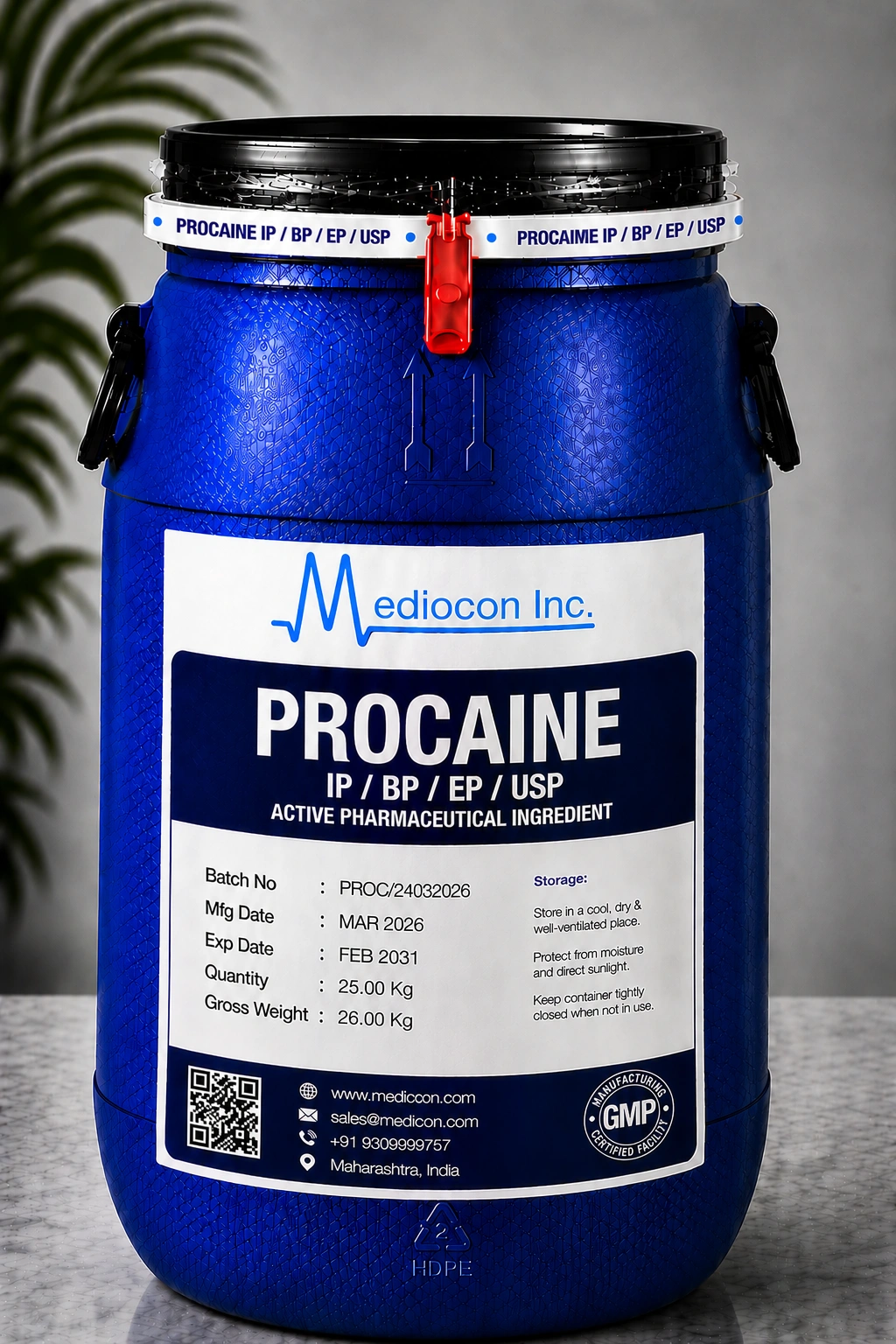 Procaine API — Mediocon Inc