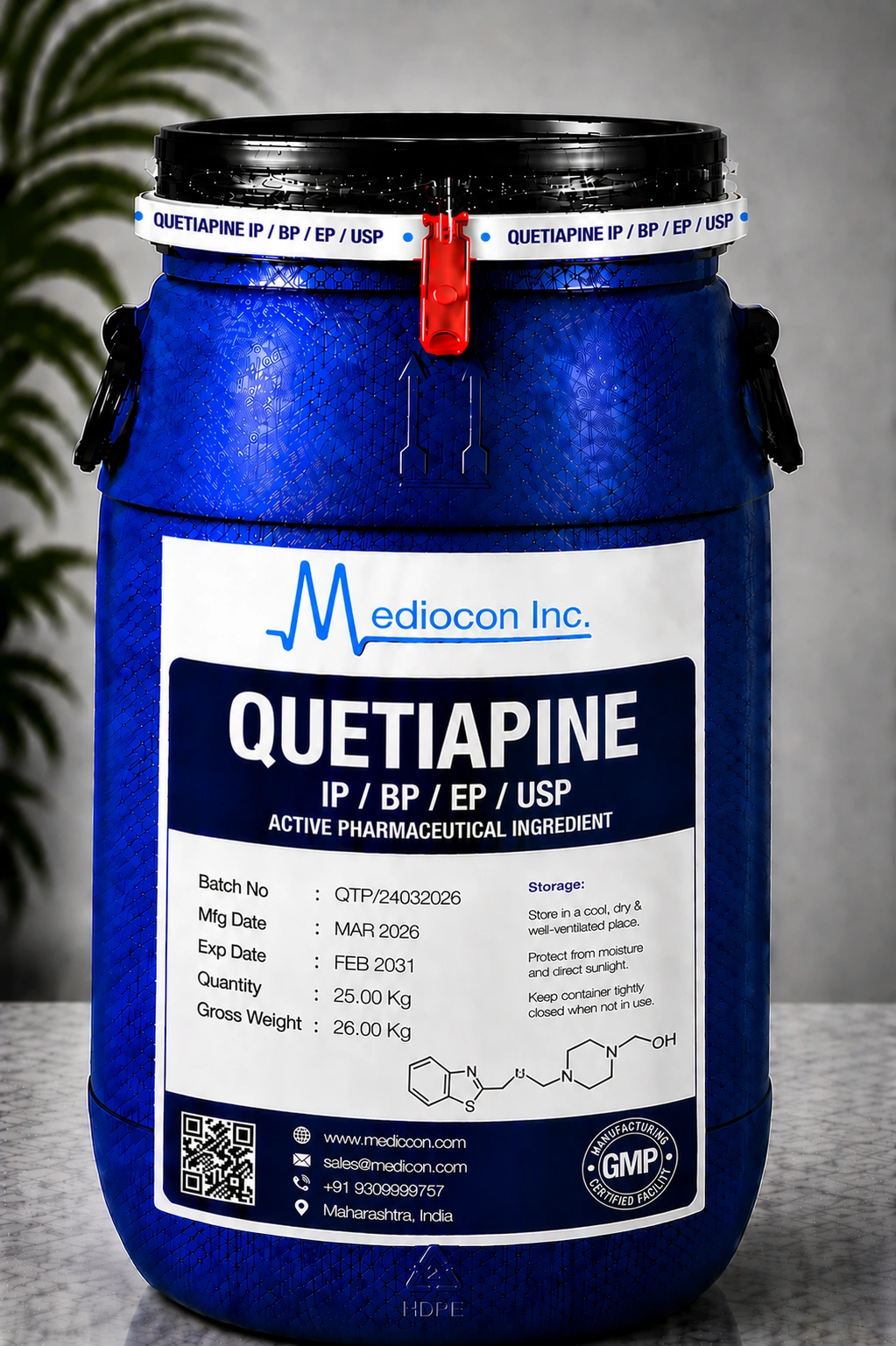 Quetiapine API — Mediocon Inc
