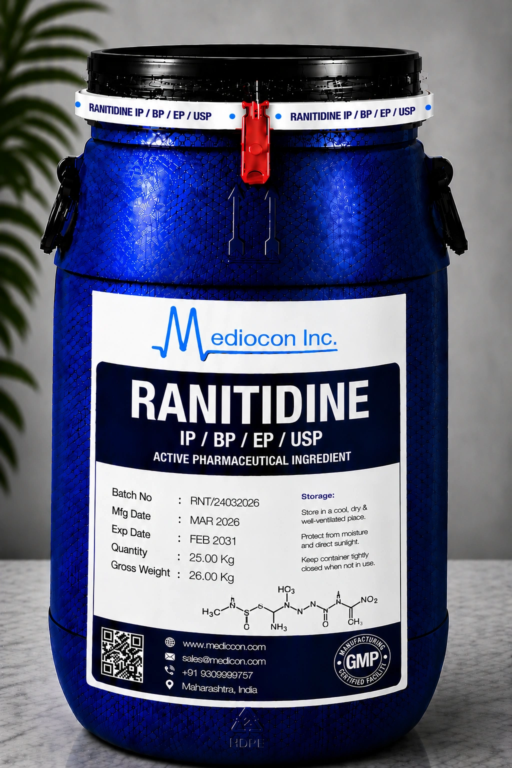 Ranitidine API — Mediocon Inc