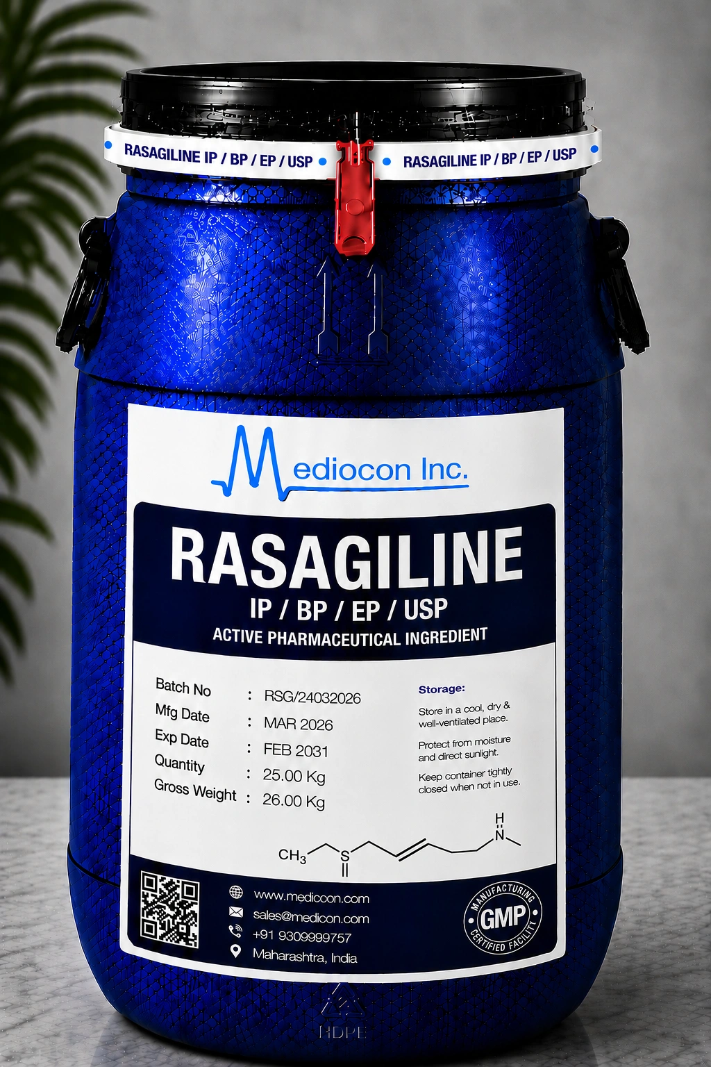 Rasagiline API — Mediocon Inc