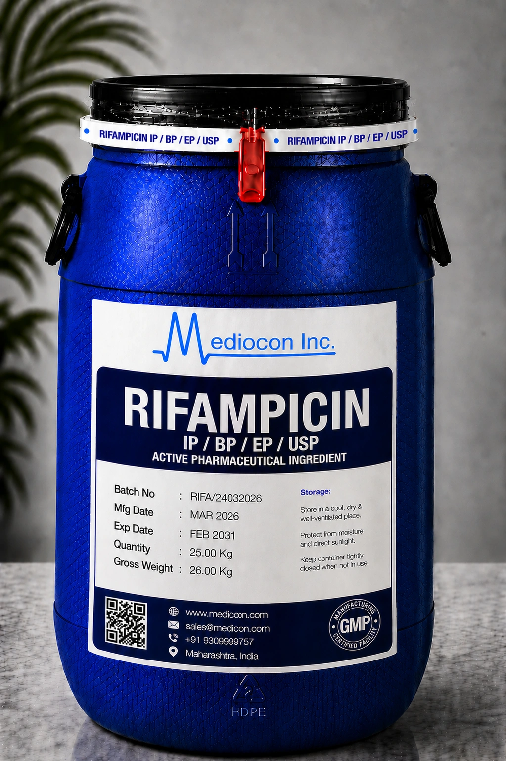 Rifampicin API — Mediocon Inc