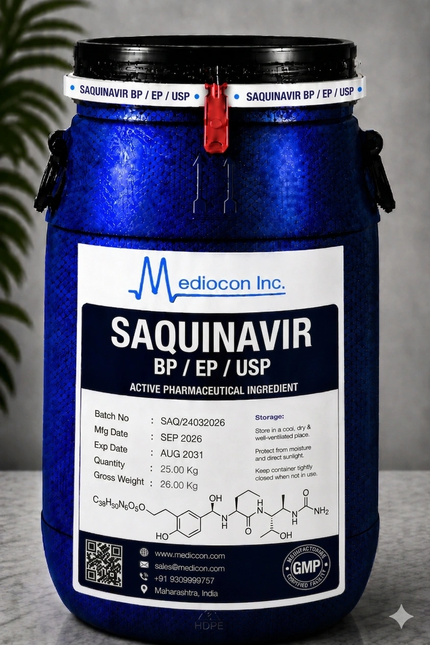 Saquinavir API — Mediocon Inc