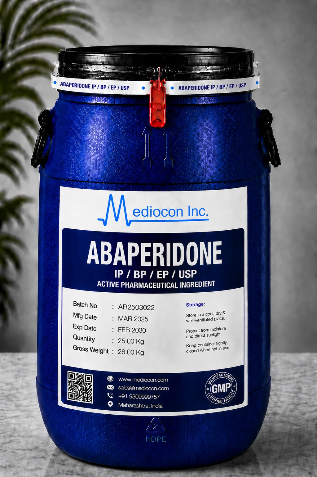 Abaperidone API — Mediocon Inc