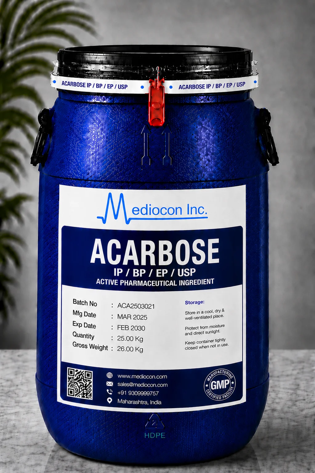 Acarbose API — Mediocon Inc