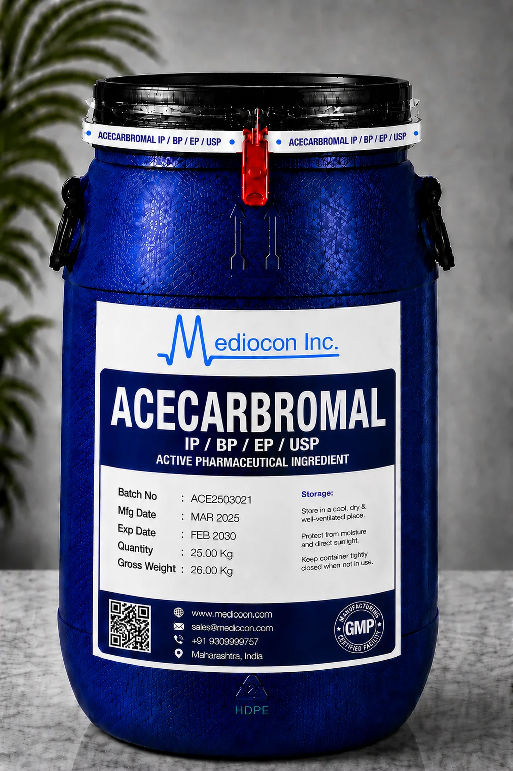 Acecarbromal API — Mediocon Inc