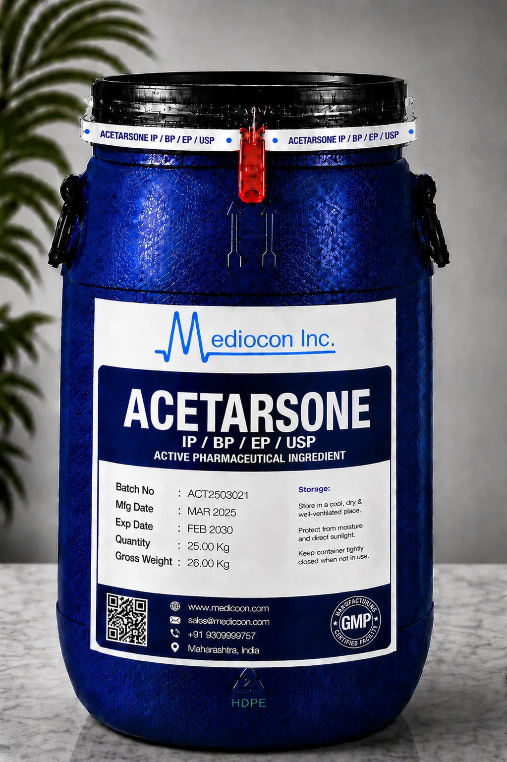 Acetarsone API — Mediocon Inc