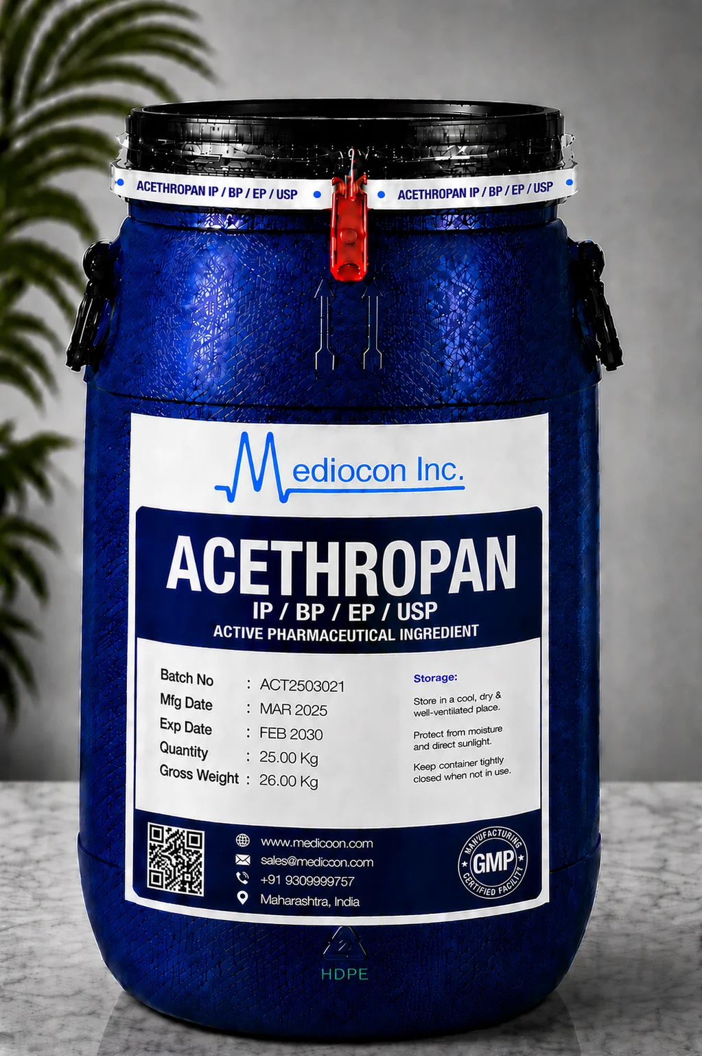 Acethropan API — Mediocon Inc
