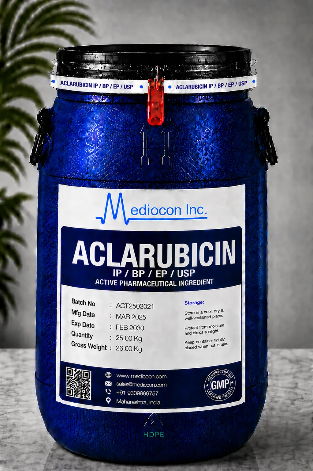 Aclarubicin API — Mediocon Inc