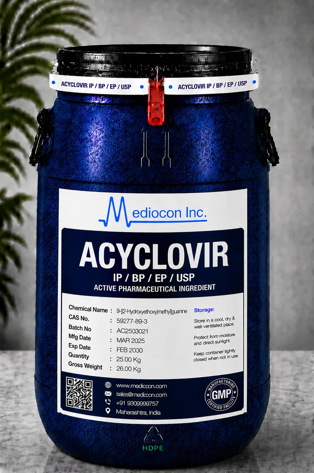 Acyclovir API — Mediocon Inc