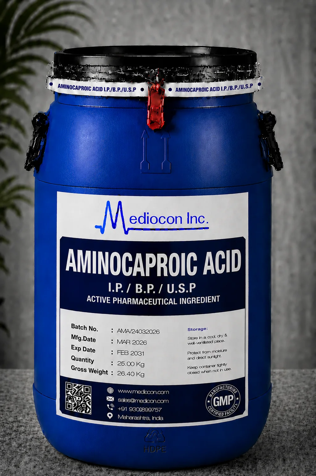 Ambazone API — Mediocon Inc, GMP certified manufacturer Aurangabad India